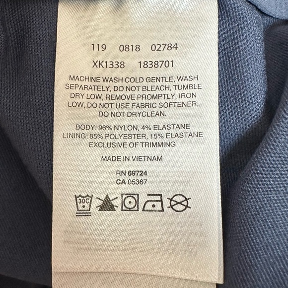 Columbia Outdoor Hiking Skort in Blue Adjustable Side Cinches Size Large - Picture 11 of 13